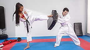 Kira Noir & Ricky Spanish in Fighting Foot Domination - BRAZZERS