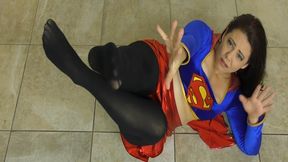 Melting Evil Supergirl and Her Sexy Feet