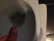 Golden rain. My cock gives a lot of piss. Hot piss.