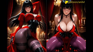 Jabami Yumeko in a steamy strip game with secret bets