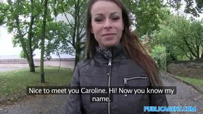 Hot brunette milf gets fucked hard for cash on car bonnet