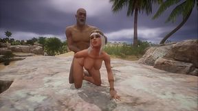 [Wild Life] Thick Cock Older Man Fucks Yoga Slut Outdoors