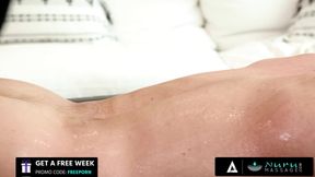 NURU MASSAGE - Hot Cock Massage By A Busty Masseuse Jennifer White SPANISH SUBTITLES