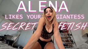 Alena Love Likes Your Giantess Secret- POV FootJob[HD]