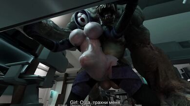 She seduced him and now her ass is destroyed. 3D Hentai Game Animation