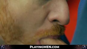 Leander and Shane's tie-on anal escapade in the office