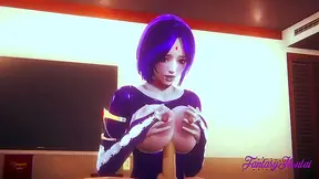 Raven Gives Sizzling Boobjob & Fingering Orgasm in Uncensored 3D Hentai Anime