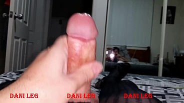Dani_Leg in Black Dot Patterned Pantyhose with Hot Sexy Red Toenails