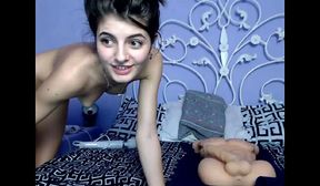 Amateur girl masturbating on WebCam