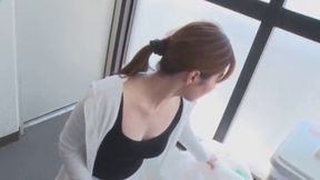 Adventurous Mayumi Enokida Goes Braless While Taking Out Morning Garbage