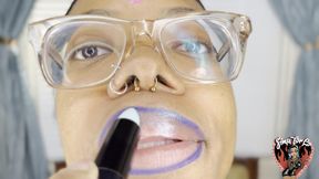 Blue Glitter Gloss Makeout Session