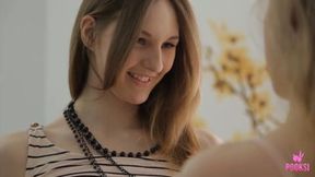 Facial Nymphs Eira W & Sylph C Eat Zane M Balls To Make Him Cum Hard!