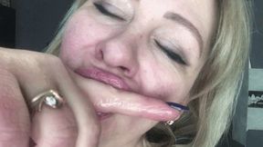 My hands and fingers bathe abundantly in saliva