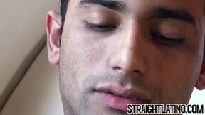 Straight Latina dude gets meat in butt & cum on face P-O-V