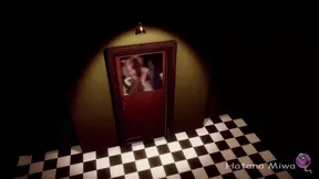 Slutty college girl devours janitor's big cock at night