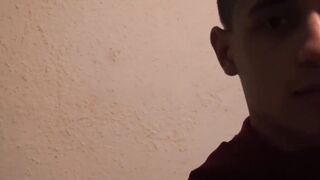 LecheLatinos.com - Cute young Latino barebacked and facialized by a huge cock in a wi