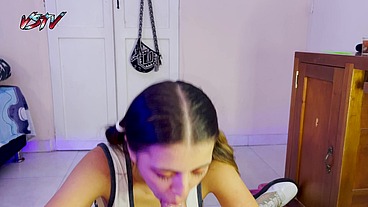 I play with his COCK measuring it then I SUCK it with all my strength until I extract his hot MILK