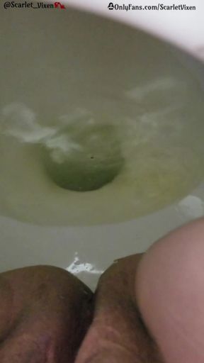 Desperate Redhead & the Public Toilet