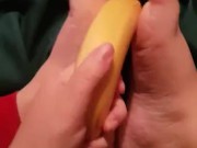 Banana footjob * wink wink*