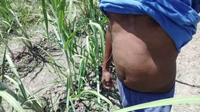 Tamil boy walking and showing big black dick village area mostly danger area