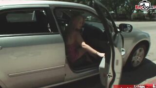 Slender blonde teens Year Older with small jugs pick up from a big black cock