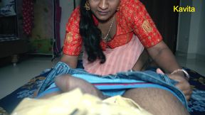 Desi Indian Kavita Close up Fuck with Hairy Pussy and Happy Riding