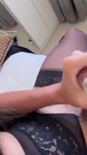 Ts Candy jerks off & Cums