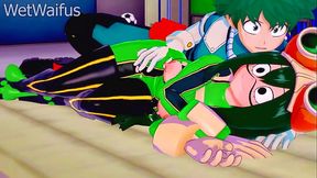 Tsuyu and Deku have Private Sex Session after class - My Hero Academia Hentai