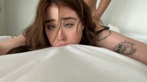 Redhead College Slut Gets Fucked Senseless by Her Horny Roommate
