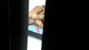 beautiful cheating wife gets dominated by bbc and creampied in doggy style while hubby spies them