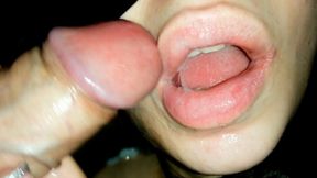 Incredibly gentle blowjob! Milasha Ponri and her natural plump lips