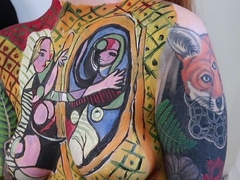 Before a Mirror [Nude Body Painting by GoAskAlex]