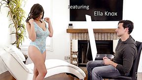 Awesome buxom sexy nympho Ella Knox jumps on strong cock so greedily