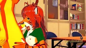 Futa Wolf Tigress Tease Then Ride Him Raw in Wild 3D Hentai Creampie