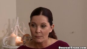 Lesbian trans polws mature lady after massage