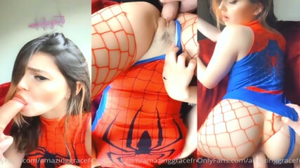 amazing grace spider girl pov blowjob fuck