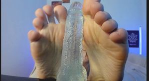 POV Giantess Footjob
