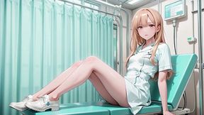 blonde nurse s lazy afternoon: a private roam from bed to deep sheets