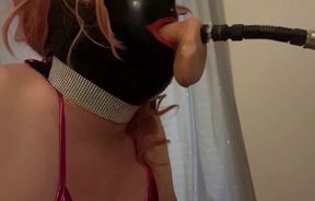 Deepthroat Training for a weak beta sissy