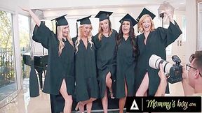 Stepmommys Boy - Excited Graduating Milfs Reverse Gangbang Their Photographer To Celebrate The Occasion 21 Min