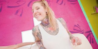 Cock Hungry Tattooed Cutie Devours Long Dick in Her Mouth &amp; Gets Her Asshole Gaped Wide
