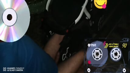 a boy so horny, he thought what to do with a stroller. I saw the big penis and I was like I'm going to cum from your penis with the tire of the stroller, so the boy tells the guy to sit down. down so I can massage you - with an velopa of the stroller unti