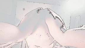 Chair BBW ass shake anime version