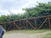 Masturbação arriscada em público para ruiva desconhecida que gostou!