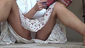 enjoy my view under my skirt m