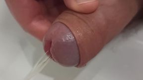 Foreskin Pissing and Playing. Close up POV