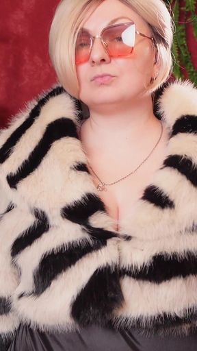 Hot Fur Coat Collection - Part 3. Fetish MILF Arya Grander