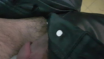 Masturbation leather pants