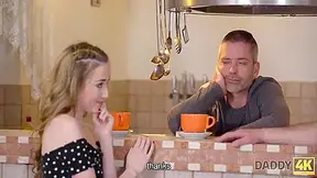 Bored Cutie Gets Seduced By Her Boyfriends Old Stepdad