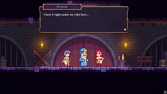 Scarlet maiden [ pixel sex games ] Ep.9 intense 3some with a redhead nun